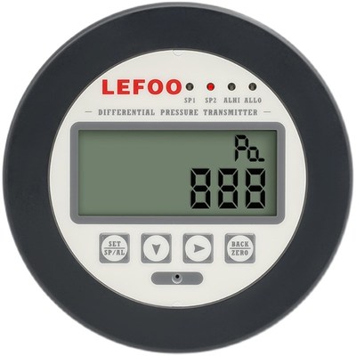 力夫微压差变送器声光报警洁净室嵌入式差压负压风压传感器带数显