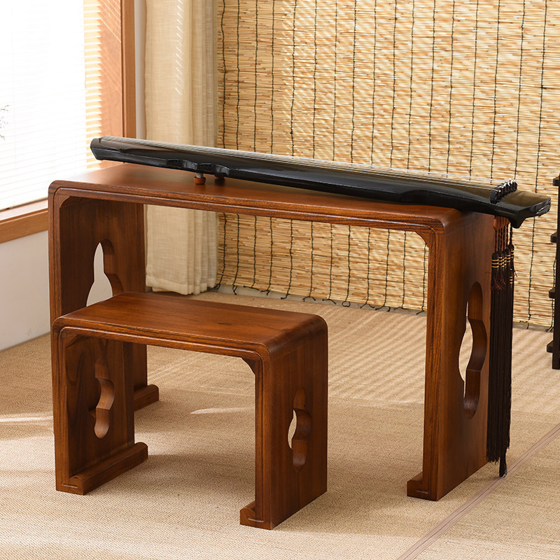 古琴桌凳 烧桐木实木琴桌 仿古琴桌凳 国学书法桌 茶桌