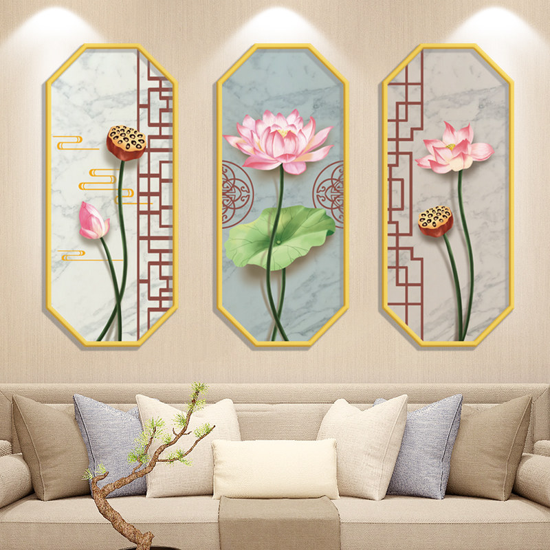 中国风古风梅兰竹菊墙贴纸自粘客厅电视沙发背景墙面装饰贴画布置,家居饰品,软装墙贴,淘宝优惠券,粉丝福利购,淘宝优惠卷