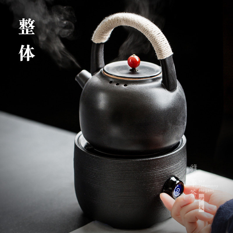 粗陶烧水壶陶瓷电陶炉套装功夫茶具煮茶器茶道煮水壶泡茶器煮茶炉