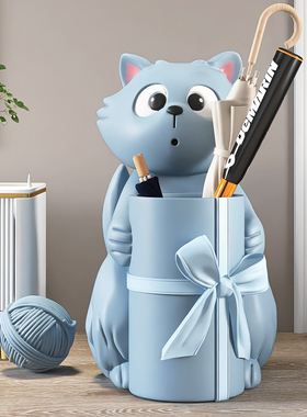 可爱猫咪客厅玄关收纳家居饰品沙发电视柜旁落地摆件乔迁新居礼品