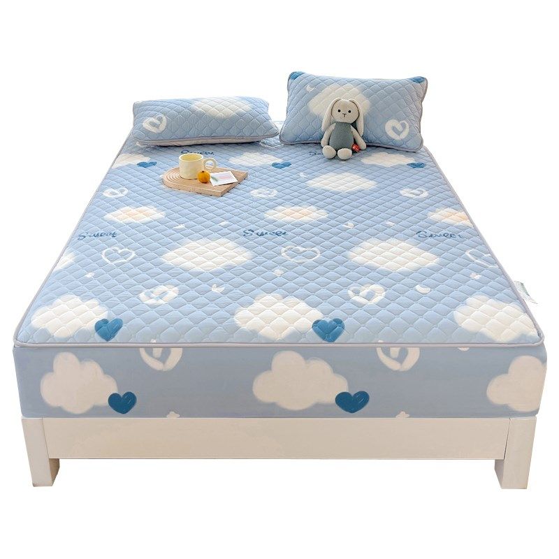 夹棉床笠单件A类抗菌加厚四季床罩防滑床垫保护套学生宿舍单双人,床上用品,床笠,淘宝优惠券,粉丝福利购,淘宝优惠卷