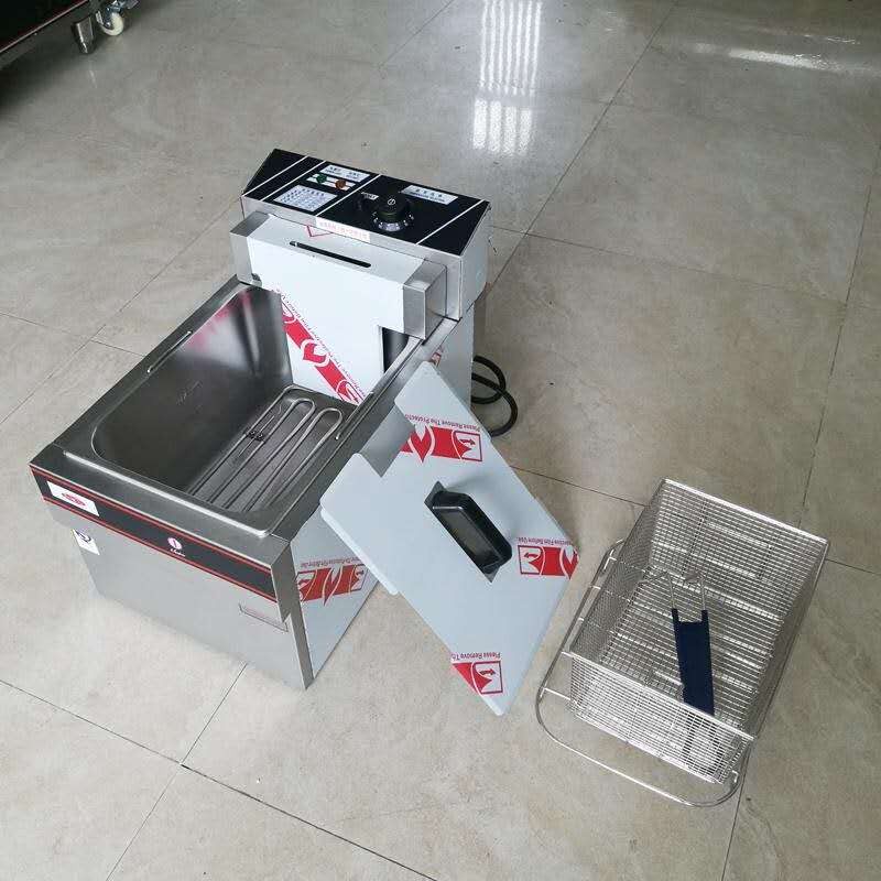 新粤海EF-904双缸双筛电炸炉 商用加厚油炸锅 炸薯条机汉堡店专用