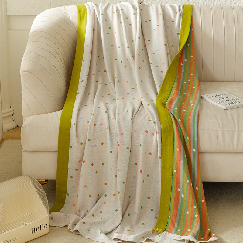 夏季凉感竹纤维盖毯毛巾被竹棉冷感布小毯子空调毯夏凉被沙发盖毯