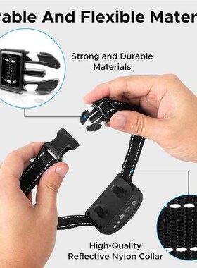 Pet Dog Training Collar Anti Barking Device USB Electric Ult