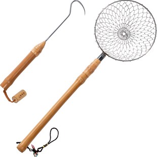 冬钓捞冰勺笊篱小搭钩冰钓装备抄网捞冰可拆卸不锈钢冬天冰钓用品