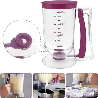 Pancake Cupcake Batter Dispenser Flour Paste Dispenser Measu