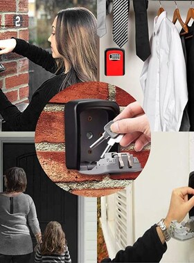 Key Safe Box Outdoor Digit Wall Mount Combination Password L