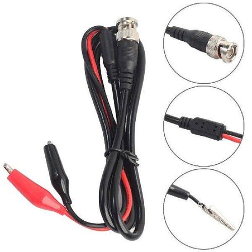 1pcs BNC BNC Male Plug to Dual Alligator Clip Oscilloscope