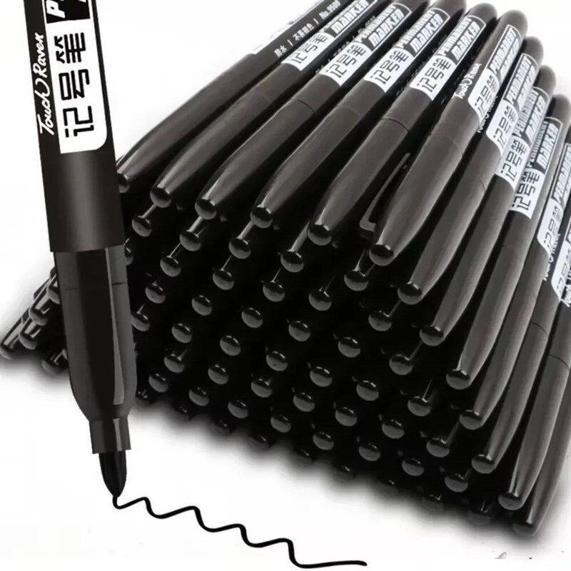 9 Pcs/Set Permanent Marker Pen Fine Point Waterproof Ink Thi图片
