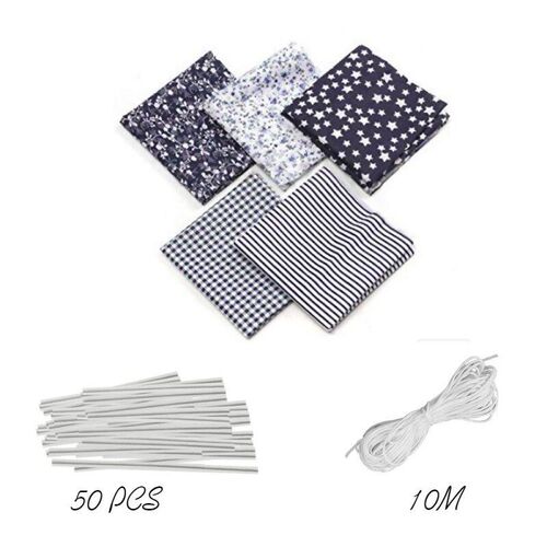 Colorful Decoration 50x50cm 5pcs DIY Fabric Textile Square+