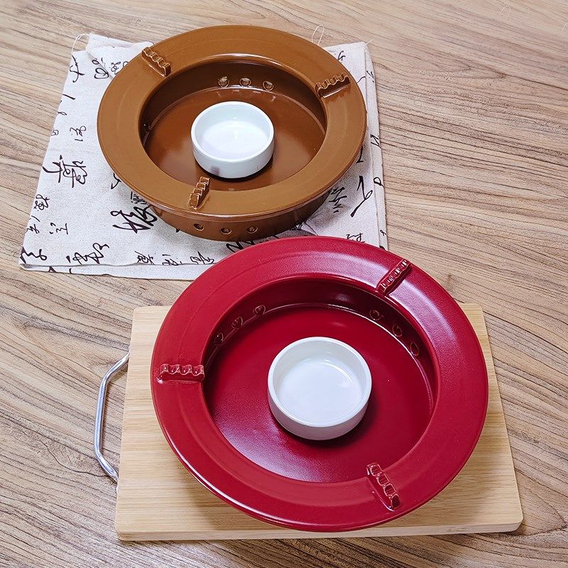 固体酒精蜡烛陶瓷炉家用砂锅底座酒店饭店专用商用小火锅打边炉子