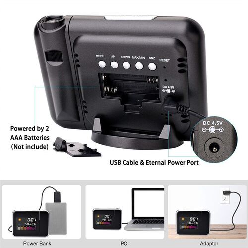 LED color screen projection childrens smart electronicalarm