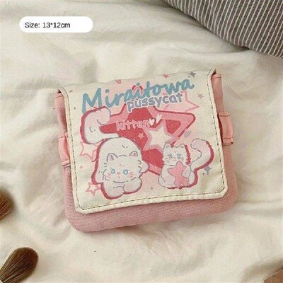 Mini Data Cables Organizer Sanitary Pads Bag Large Capacity