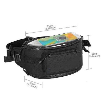 Motorcycle Handlebar Bag Oxford Cloth Zipper Navigation Bag