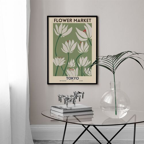Minimalist Abstract Flower Market Nordic Posters And Print M