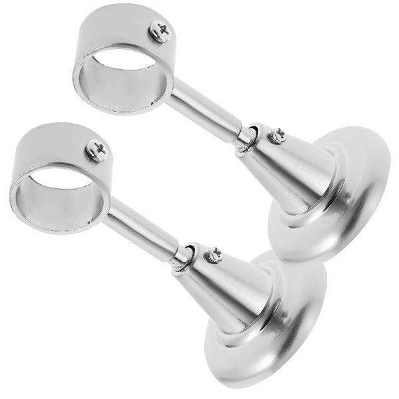 2 Pcs Magnetic Window Shade Meatl Curtain Rod Accessories - 实物图