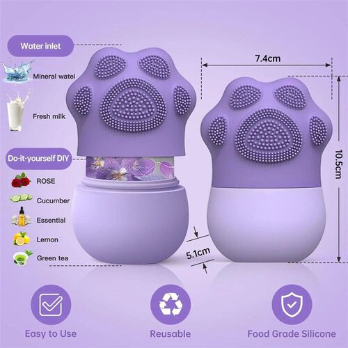 Facial Ice Roller for Skin Care - Reduce Eye Puffiness and M