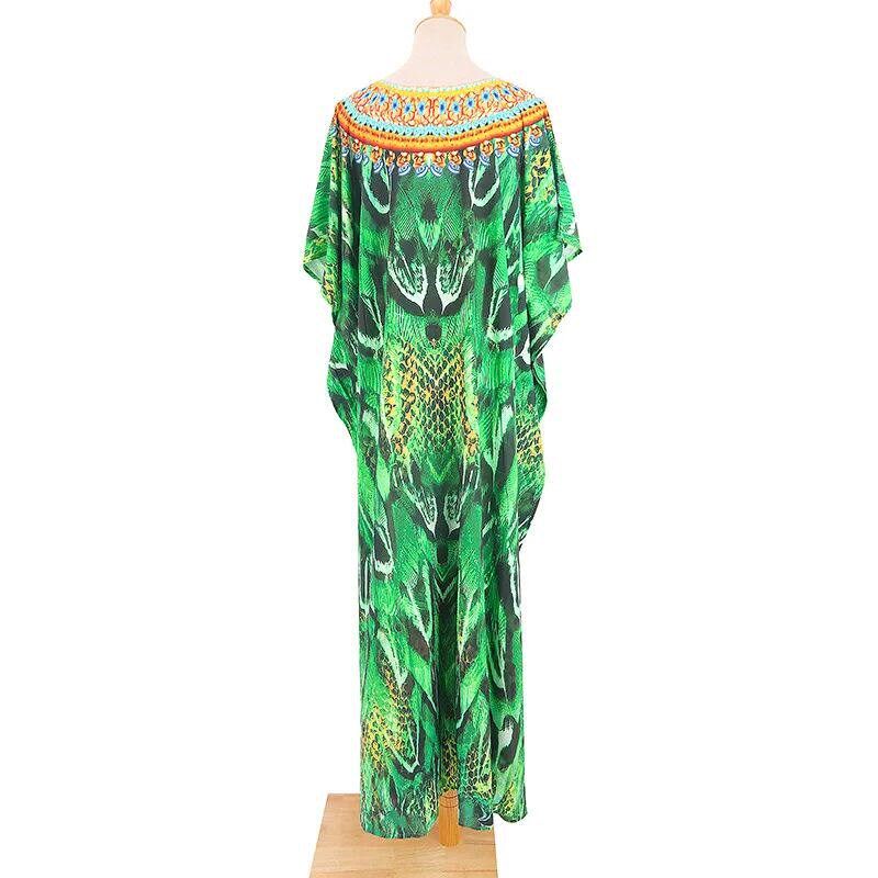 Cover Ups for Swimwear Beachwear Women Beach Outfits Kaftan - 实物图