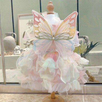Summer Pet Dog Wedding Princess Clothes Pet Dog Dress For Do