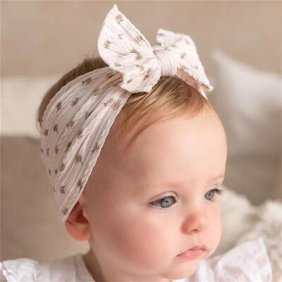 1pcs Bow Baby Head Band for Children Print Baby Headbands bo
