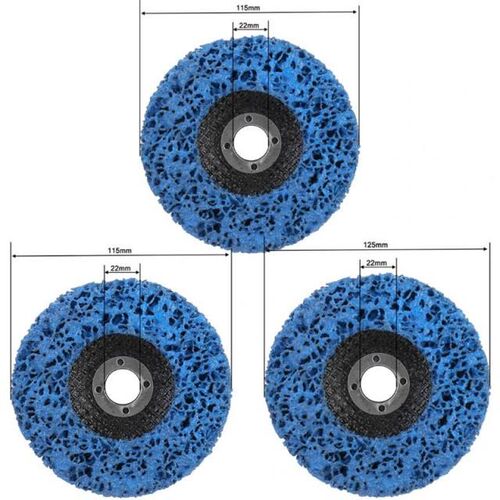 Poly Strip Disc Abrasive Wheel Paint Rust Remover Clean Grin