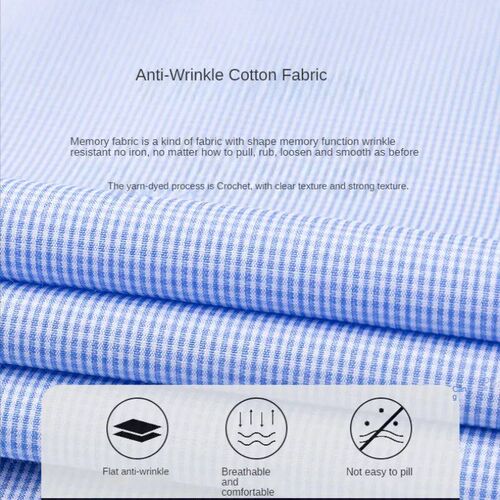 2023 Mans Iron Free Easy Care Long Sleeve Chemise Homme for