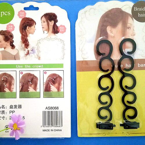 2 Pics Hair Braiding Artifacts Women Braided Hair Tool Decor