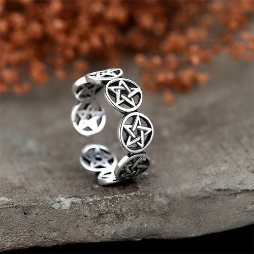 Punk Vintage Star Ring For Women Fashion Minimalist Zircon H