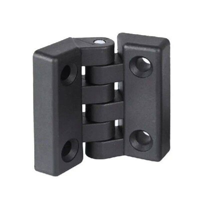 10 Pieces Black Nylon Plastic Butt Hinge Drawer Jewellery