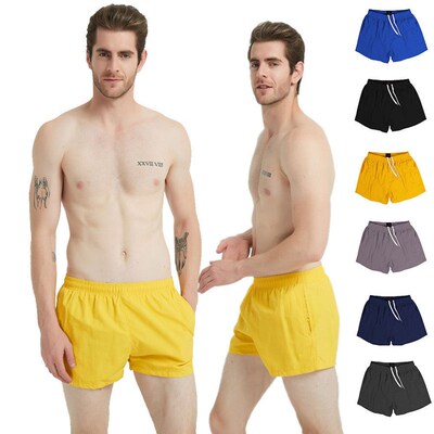 European-size Beach Pants Mens Solid lor Quick-drying Breat