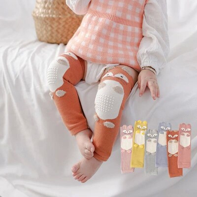 Cartoon Animal Leg Warmers For Kids Non Slip Knee Protector