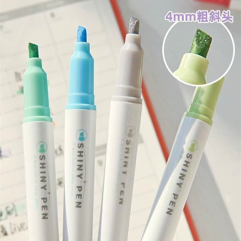 Color highlighter a set of 10 color marker pens荧光记号笔图片