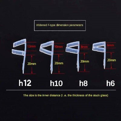 H/F/U Shape Glass Door Sealing Strips Silicone Bath Shower