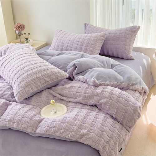 Rex Rabbit Plush Bedding Set Coral Velvet Quilt ver Sheet Sh