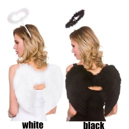 Angel Fairy Feather Wing Halo Halloween Cotume Chritma Copl