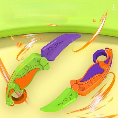 3D Printed Gravity Claw Knife Toy Stress Relief Butterfly Fi