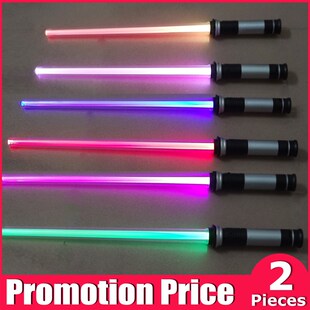 (2 Pieces/Lot) Flashing Lightsaber Laser Double Sword Toys S
