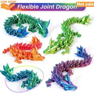 3D Printed Easter Dragon Eggs with Dragon Inside Fidget Toy