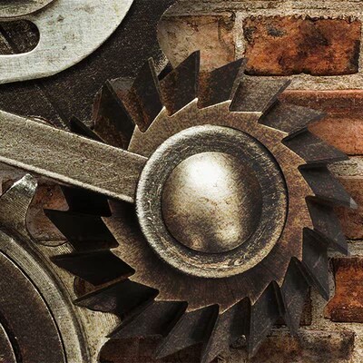 Personalized Customization Mechanical Gear 3D Wall Murals W