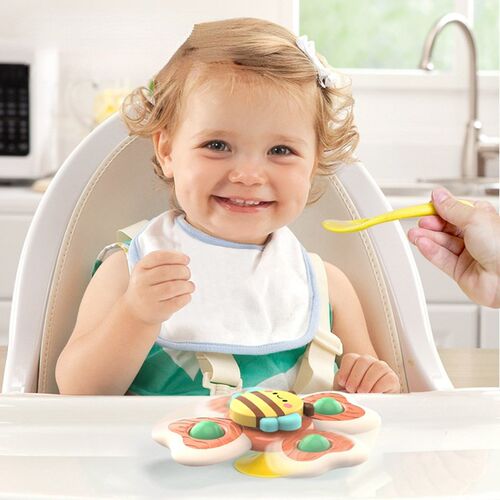 3Pcs/Set Baby Bath Toys Funny Bathing Sucker Spinner Suction