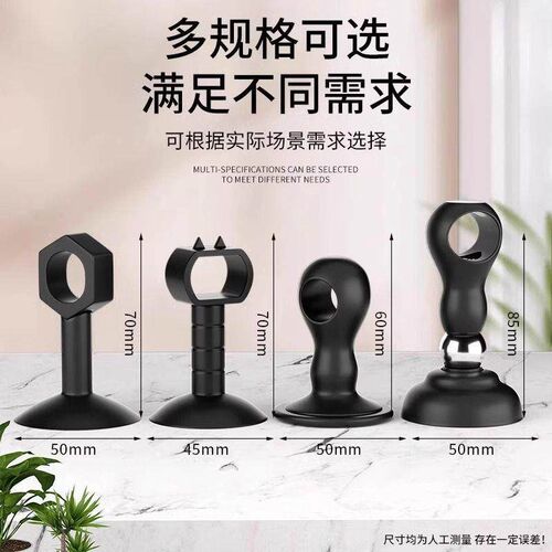 No-drill door stopper, door handle collision protection pad,