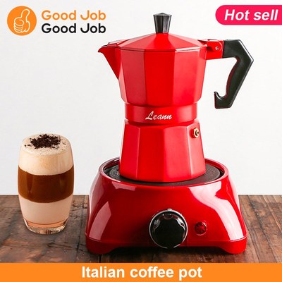 moka pot espresso stovetop Aluminum italian coffee maker咖啡