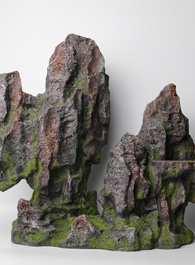 仿真景观假山摆件庭院园林盆景造景假山装饰摆设客厅玄关山水装饰