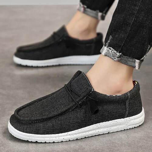 Men Casual Shoes Breathable Lightweight Slip-On Flats Simple