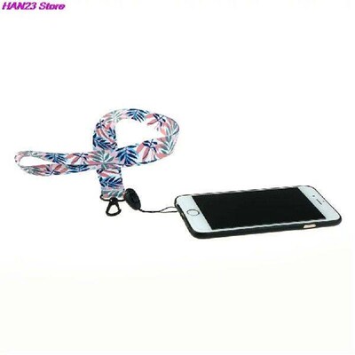 DIY Hang Rope Lanyard Small Fresh Leaves Neck Strap