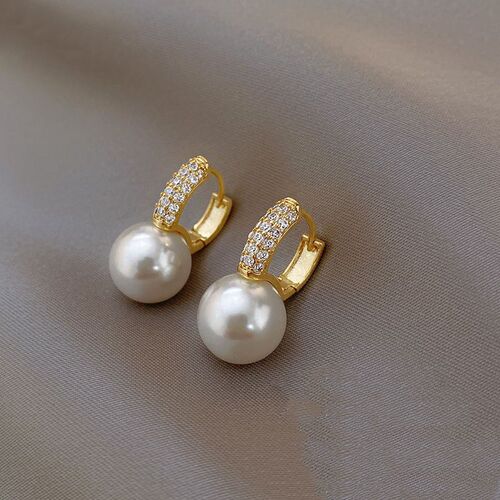 South Korea Fashion New Light Luxury Simple Classic Pearl Dr