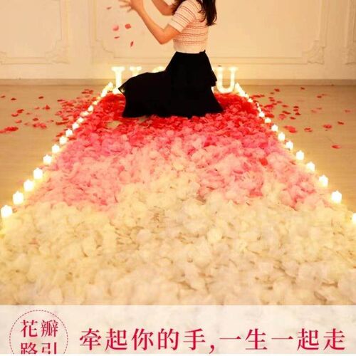 1000PCS Home Decor Fake Rose Petals Flower Toss Silk Wedding