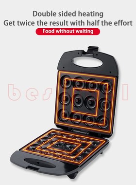 Donut Maker Machine Non-stick Surface 12 Doughnuts