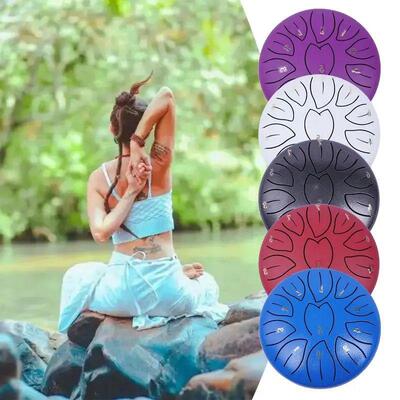 Rain Drum Instrument 6 Inches 11 Tone Steel Tongue Drum Outd